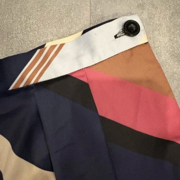 ANTHROPOLOGIE MAEVE Striped Satin Balloon Leg Pants Size 12 - Picture 10 of 13